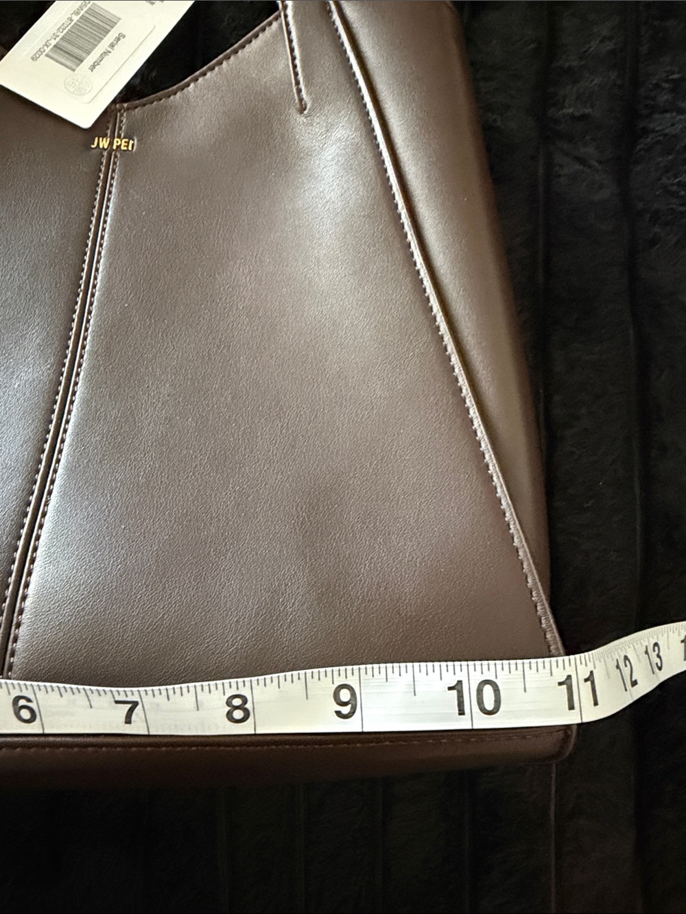 JW PEI Dumpling Bag Dark Brown V-Cut Tote - Picture 6 of 11